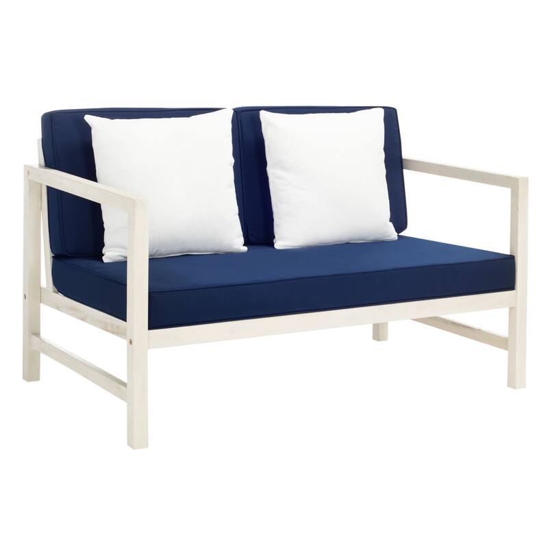 SAFAVIEH Outdoor Citlali 4-Piece Conversation Set with Accent Pillow - 50W x 29D x 29H