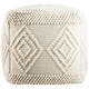 preview thumbnail 8 of 6, Freya Boho Hand Woven 18-inch Cube Pouf