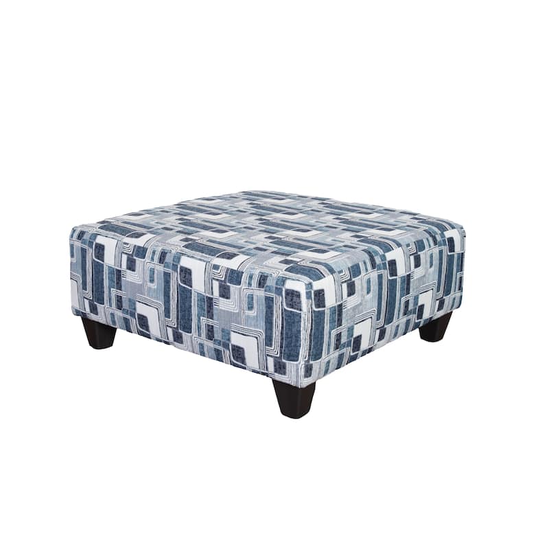 Roundhill Nexus Geometric Accent Cocktail Ottoman