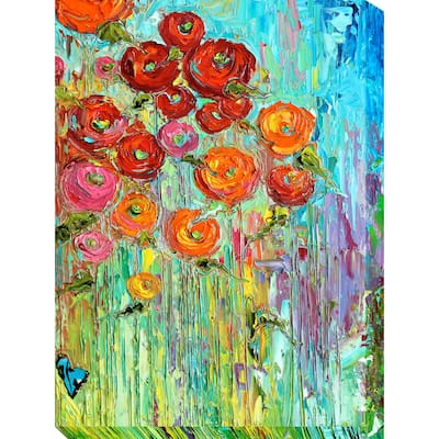 Poppies 6 Indoor/Outdoor Art - Multi-color