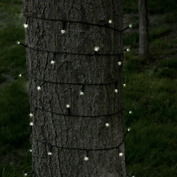 slide 2 of 12, Pure Garden Solar Outdoor String Lights - White