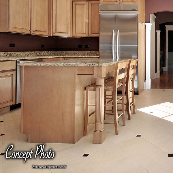 35 1 4 X 5 X 5 Unfinished Solid Red Oak Fluted Kitchen Island Leg Overstock 32133711