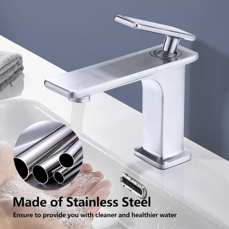 Topcraft 6/12in Single Handle Single Hole Bathroom Faucet Bathroom Vessel Faucet