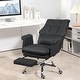preview thumbnail 8 of 7, Pu Leather High Back Office Chair, Adjustable Executive Swivel Office Chair, 360° Swivel Reclining Computer Chair