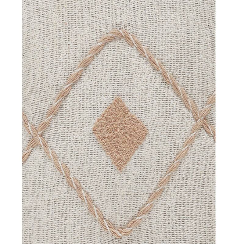 Sevita Coastal Edge Geometric Diamond Throw Pillow