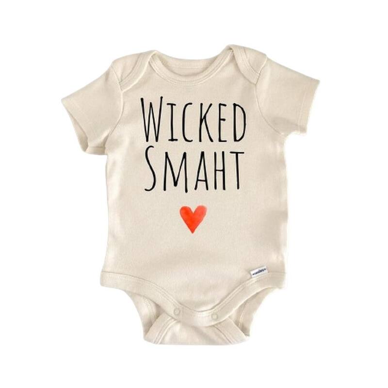 Massachusetts Wicked Boston - Baby Boy Girl Clothes Infant Bodysuit Funny Cute Newborn