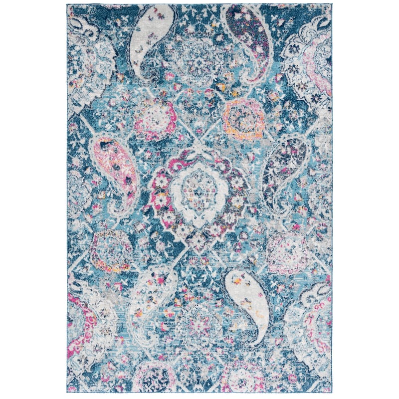 SAFAVIEH Madison Belle Boho Glam Paisley Pattern Area Rug