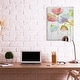 preview thumbnail 12 of 11, Stupell Saturated Watercolor Flowers Whimsical Blue Pink Green Canvas Wall Art