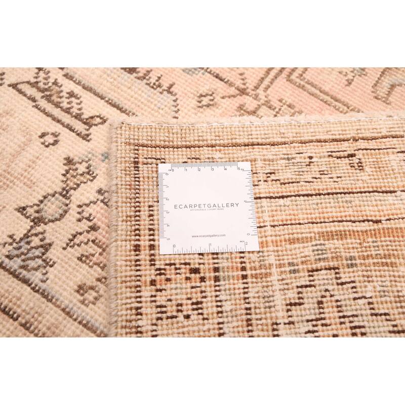 ECARPETGALLERY Hand-knotted Antalya Vintage Salmon Wool Rug - 8'0 x 10'10