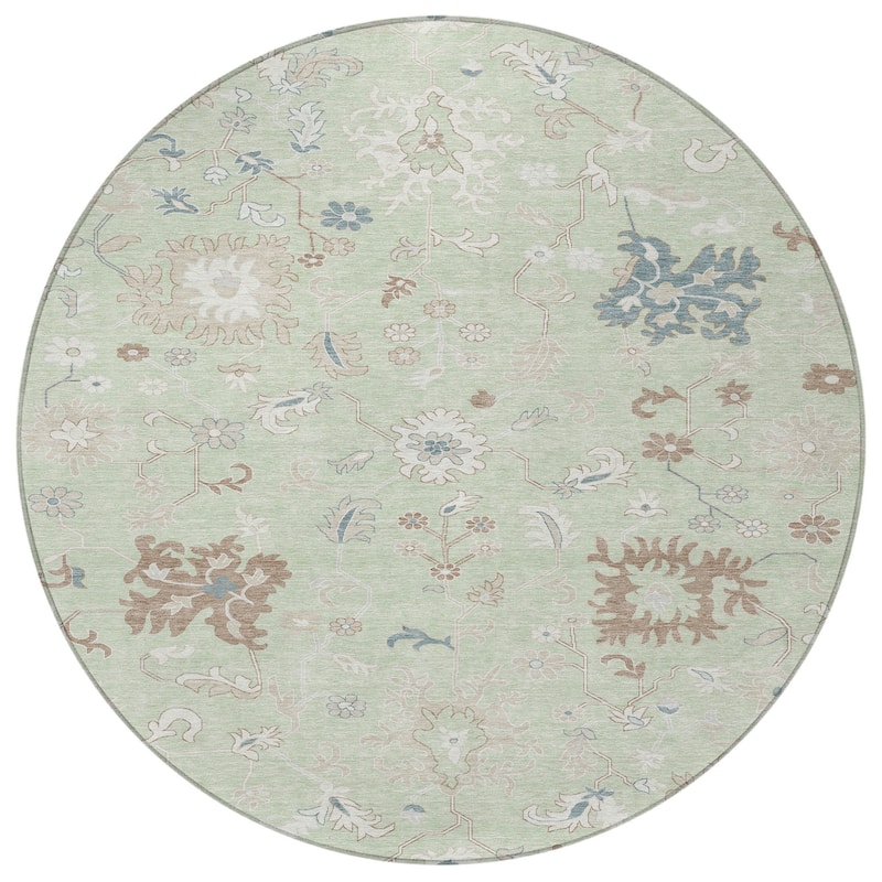 HomeRoots Floral Transitional Rectangle Outdoor Rug