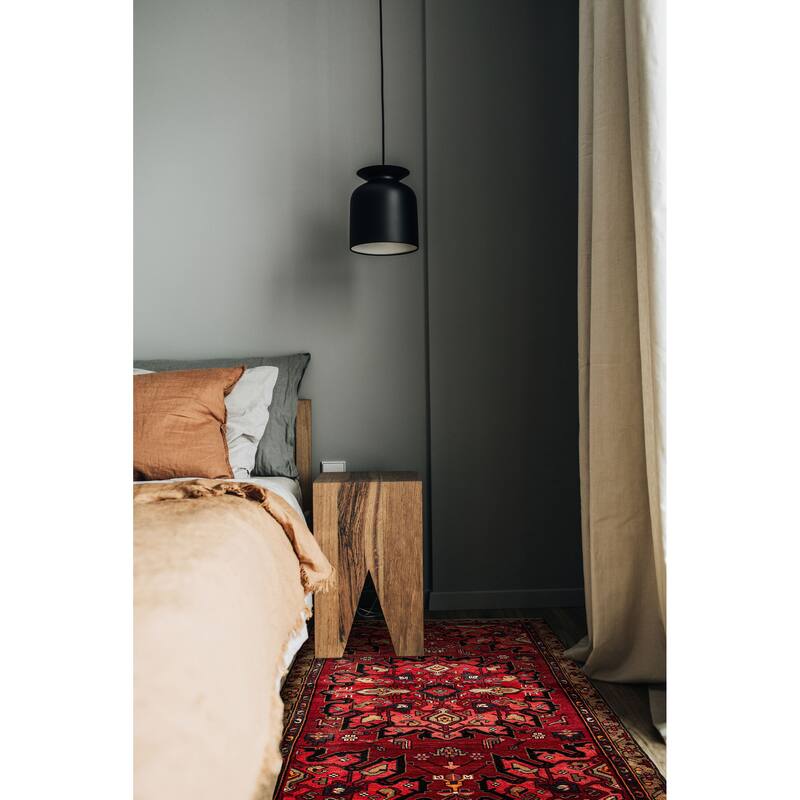 ECARPETGALLERY Hand-knotted Anadol Red Wool Rug - 3'11 x 6'8