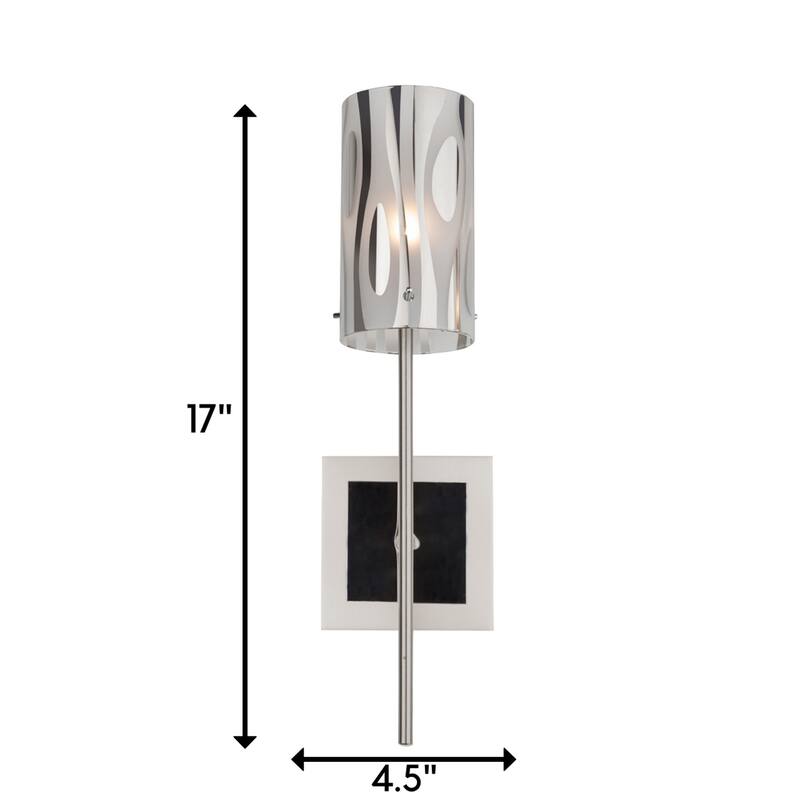 Varaluz Chroman Empire 1-Light Wall Sconce - Chrome