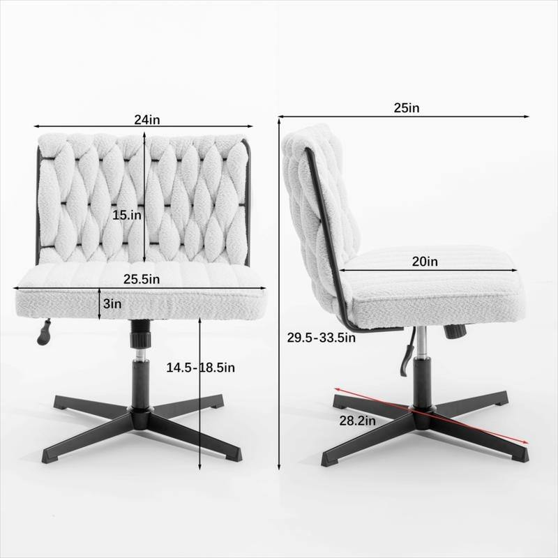 Armless Chair Without Wheels For Dining Room Or Office