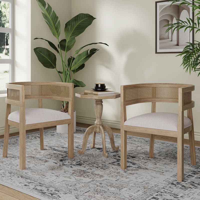 Christopher Knight Home - Cecilia Dining Chair and French Country Accent Table Set - Brown