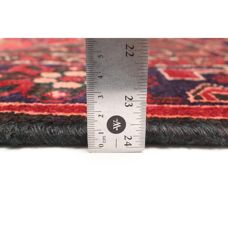 ECARPETGALLERY Hand-knotted Andelz Red Wool Rug - 4'5 x 6'11