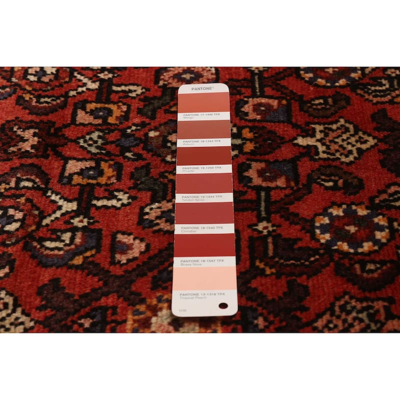 ECARPETGALLERY Hand-knotted Andelz Red Wool Rug - 3'5 x 12'4