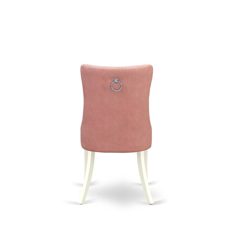 East West Furniture Dining Room Set Consists of a Round Dining Table