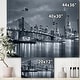 preview thumbnail 5 of 10, Panorama New York City at Night - Cityscape Canvas print - Blue