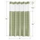preview thumbnail 40 of 38, No Hook Geometric Tassels Shower Curtain with Snap-in Liner