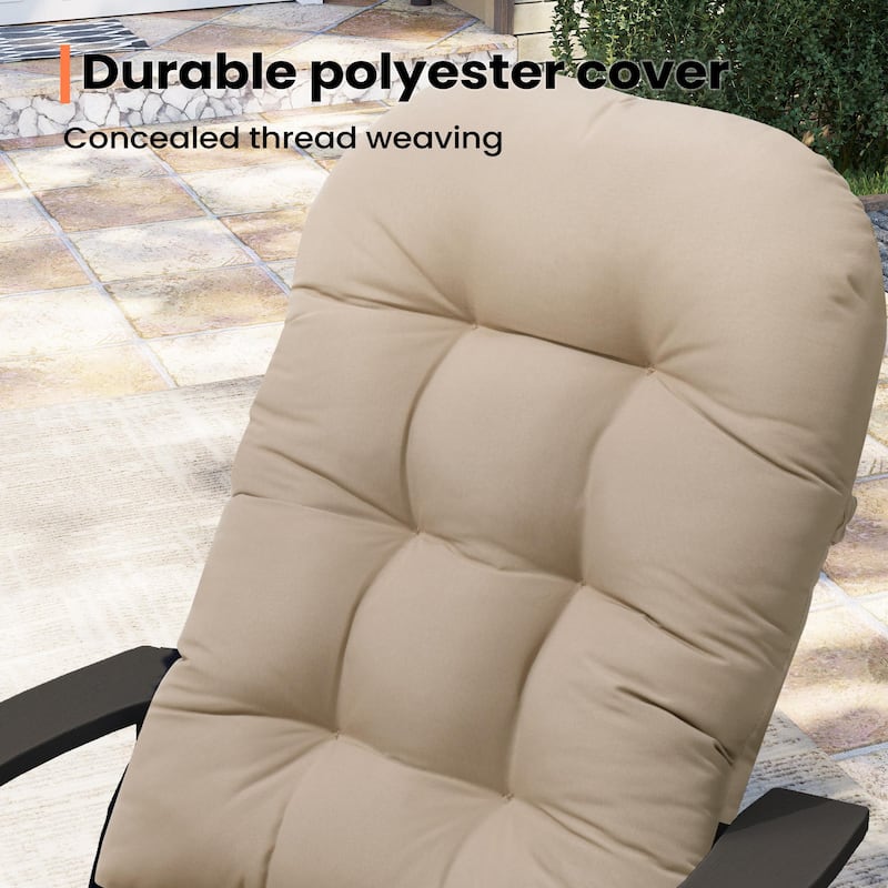 Outdoor Adirondack Chair Cushion Rocking Chair Cushions Thickened Patio Chair Pad with Sunbrella