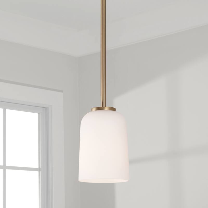 Lawson 1-light Hanging Pendant w/ Soft White Glass