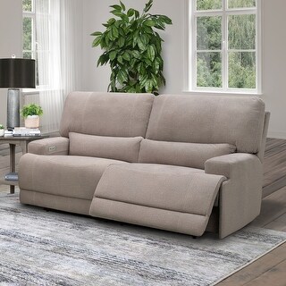 Abbyson Burnette Fabric Power Reclining Sofa
