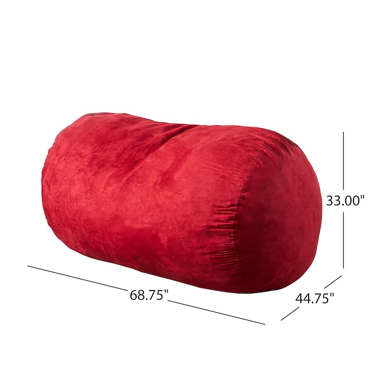 Comfortable Foam-Filled Cylindrical Bean Bag for Relaxation and Style
