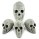 preview thumbnail 14 of 26, Ceramic Fire Pit Decor | Fire Pit Skulls and Bones | Halloween Pumpkin | For Fire Pits and Fireplaces | Spooky and Scary Decor Skulls Bundle - Gray
