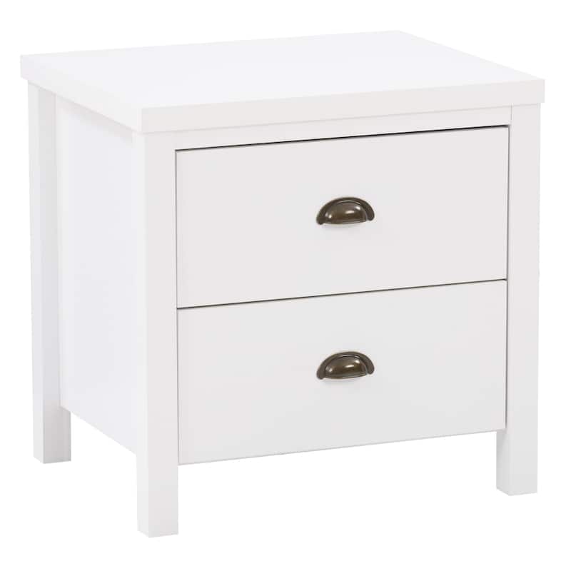 2 Drawer Boston Night Stand - White