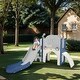preview thumbnail 3 of 32, Kids Slide Playset Structure 7 in 1,Freestanding Spaceship Set w/Slide