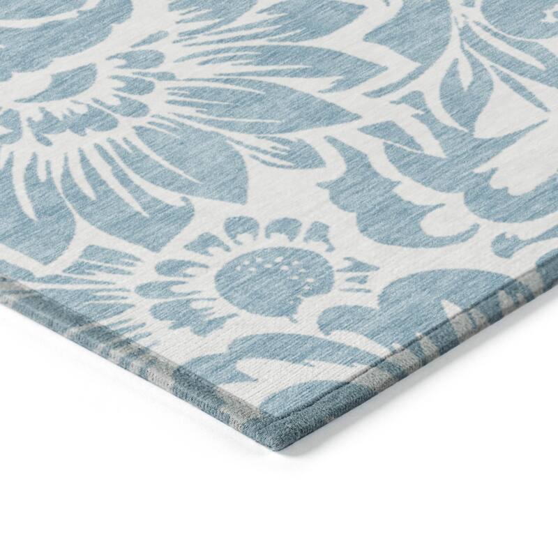 Alnane Botanic Elegance Weather Resistant Classic Meets Modern Outdoor Rug