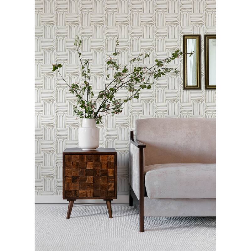 A-Street Prints Lolly Beige Arches Wallpaper