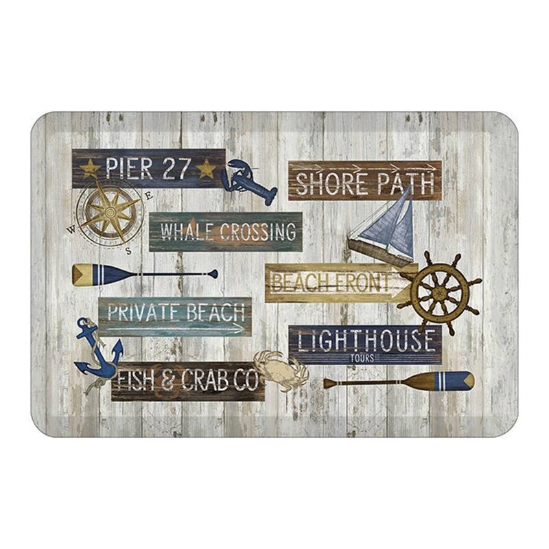 Laural Home Beach Front 20" x 30" Kitchen Mat - 20" x 30"