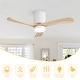 preview thumbnail 102 of 121, Sofucor 42“/48"/ 52"/60"Noiseless Walnut Wood Ceiling Fan with Remote Control, Integrated Light Optional