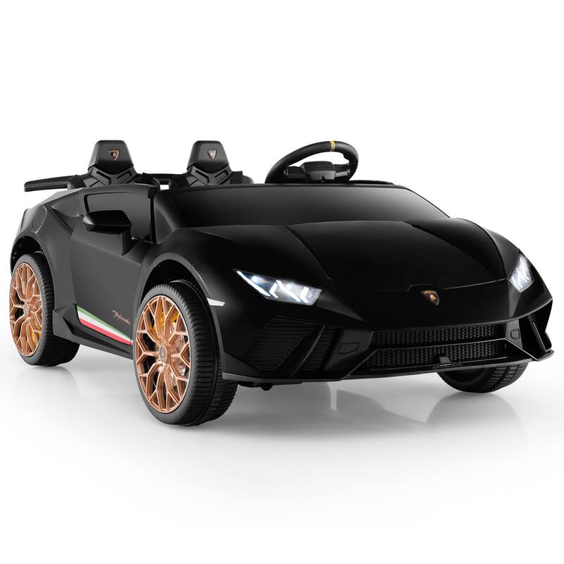 24V Battery Powered Ride-On Toy Car for Kids 3-8 with Parental Remote and Adjustable Speed - 54" x 31.5" x 19.5" (L x W x H) - Black