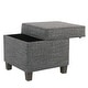 preview thumbnail 23 of 23, Carson Carrington Birkerod Square Lift-off Storage Ottoman