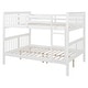 preview thumbnail 10 of 36, Full Over Full Bunk Bed with Ladder, Solid Wood Bunk Bed Frame with Safety Guardrail for Teens/Adults, Convertible into Two Beds