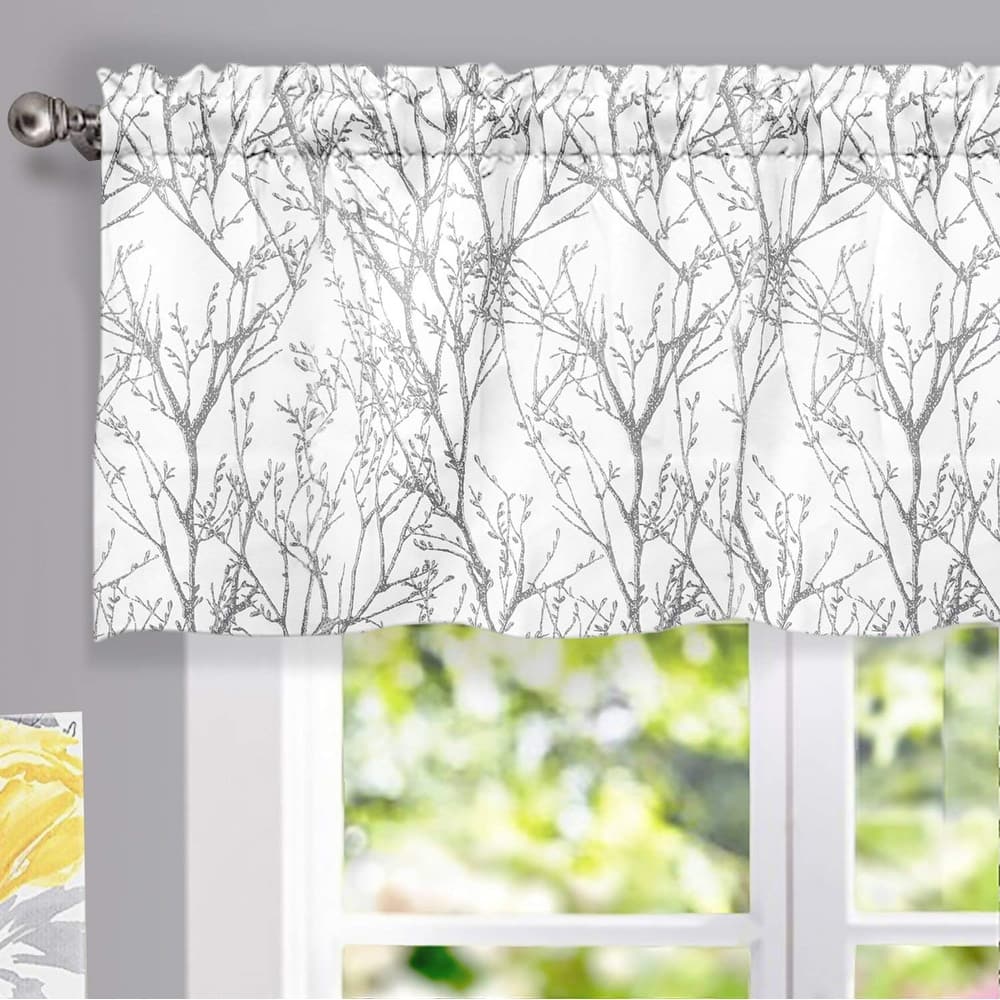 Porch & Den Pagosa Tree Branch Lined Window Valance
