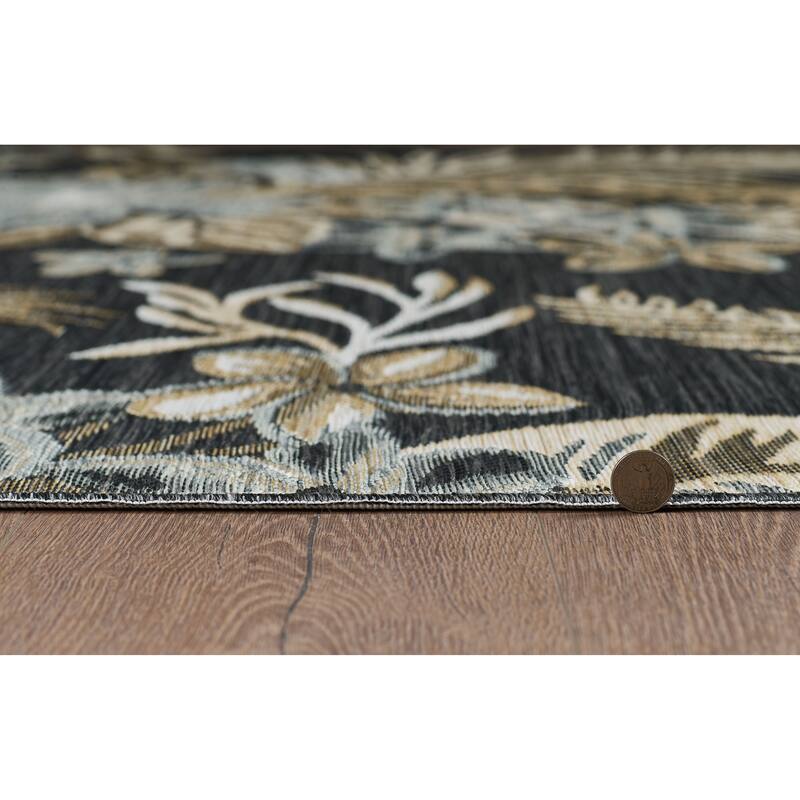 Domani Novarro Modern Palms Reversible Indoor/Outdoor Area Rug