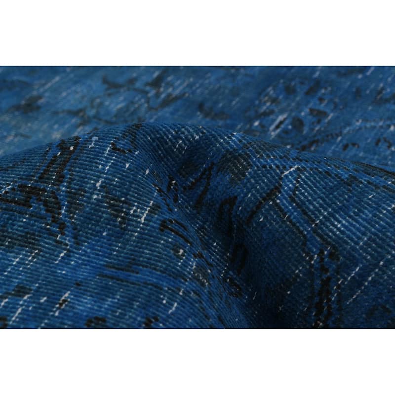 ECARPETGALLERY Hand-knotted Color Transition Blue Wool Rug - 6'10 x 10'4