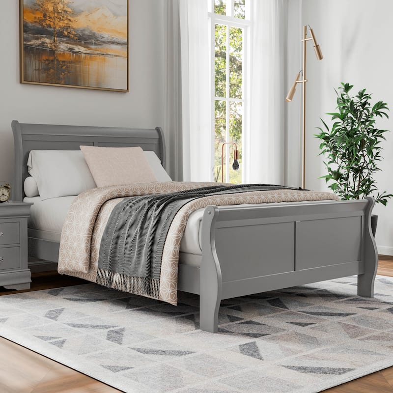 Furniture of America Mayday II Classic Kids Wooden Sleigh Bed