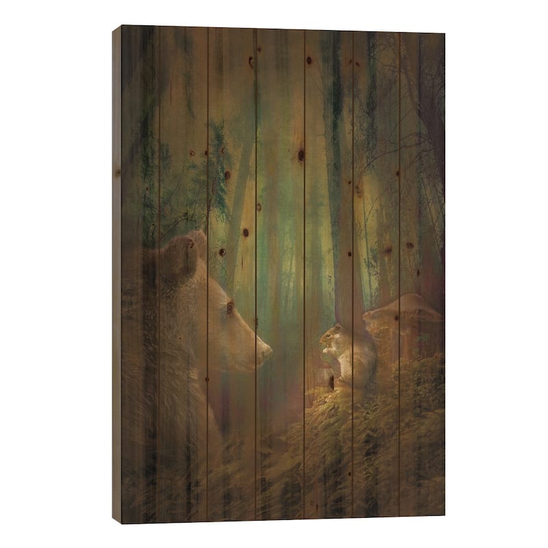 The Secret Meeting Print On Wood by Beth Sheridan - Multi-Color - 40x26x1.5