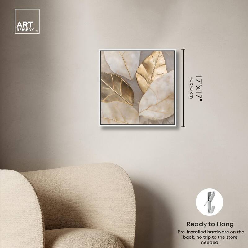 Golden Cascades Canvas by Art Remedy