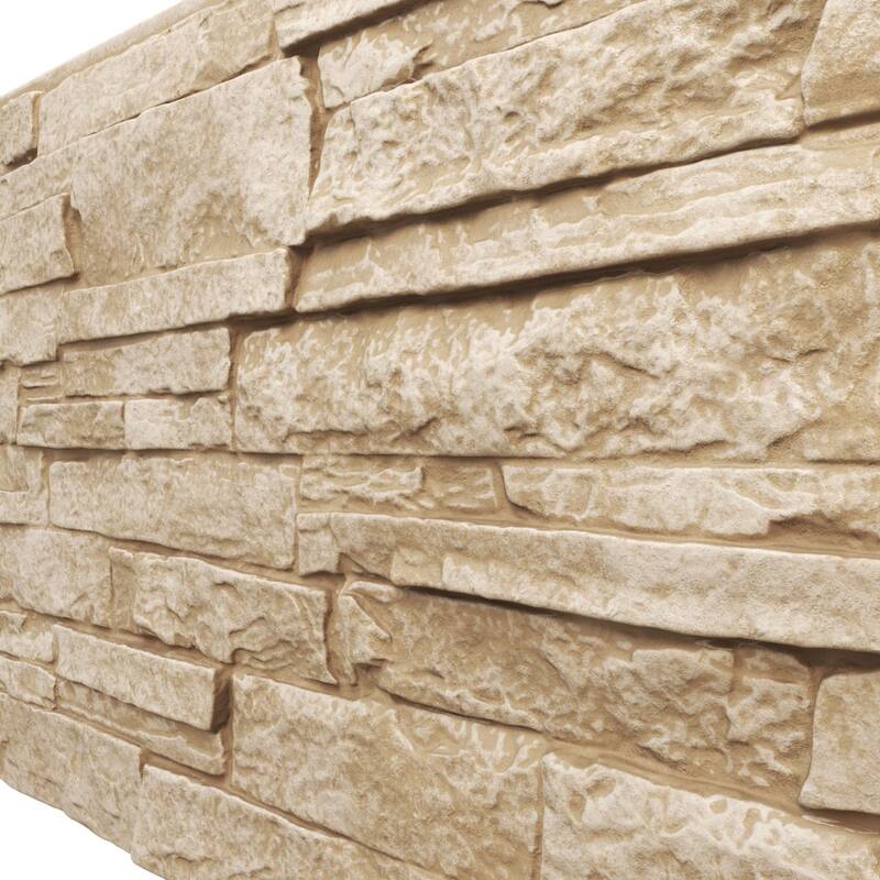 Acadia Ledge Stacked Stone, EverStone Faux Stone Siding Panel