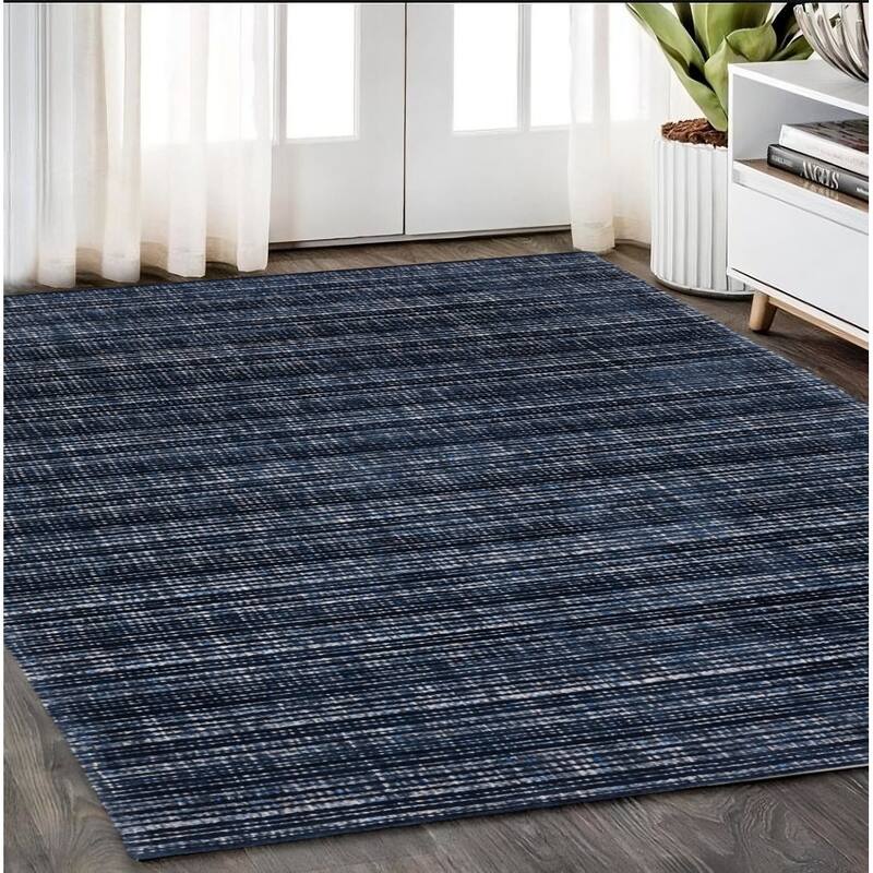 HomeRoots Striped Industrial Rectangle Area Rug - 95.67 in. x 59.84 in.  x 0.47 in.