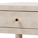preview thumbnail 7 of 10, Dansby Modern Beige Faux Shagreen 1-Drawer End Table