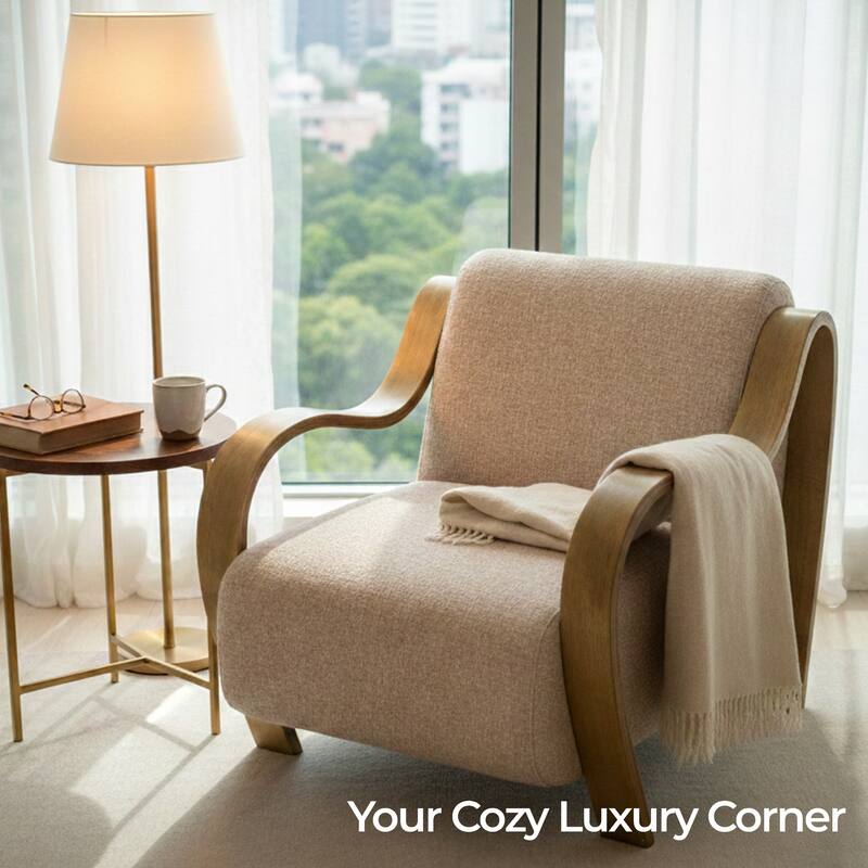 Aria Home Curva Luxe Accent Chair Stylish and comfortable Modern Seating