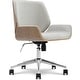 preview thumbnail 10 of 46, Elle Decor Ophelia Low-Back Task Chair in Chrome Finish
