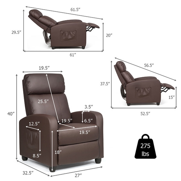 fabric recliner massage chair