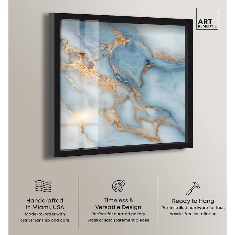 Azure Veins Shadowbox by Art Remedy